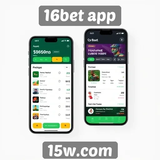 Avaliação da interface do usuário do 16bet app